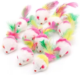 10Pcs for Teaser Mice with Tail Pet for Interactive Pet Care for Kitten
