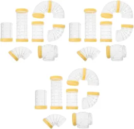 3 Sets DIY Transparent Hamster Tube - Small Animals Playground Exercising Toys