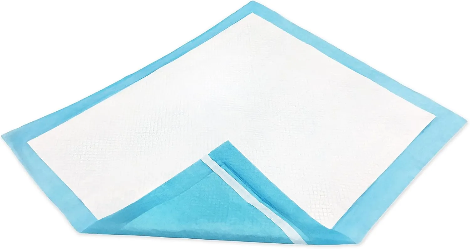 Abena Essentials Disposable Underpads w/ Adhesive Strips, 30" x 36", 100 Count