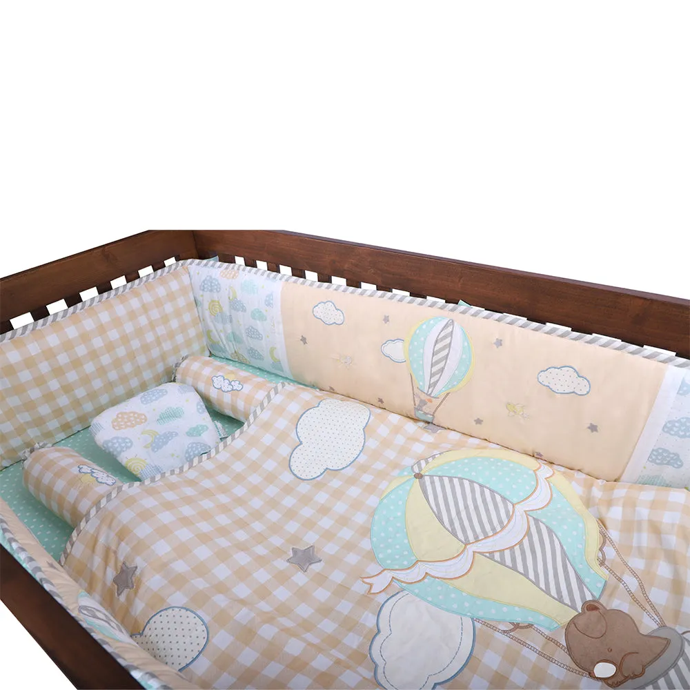 Abracadabra 6 Piece Cot Bedding Set - Lost in Clouds