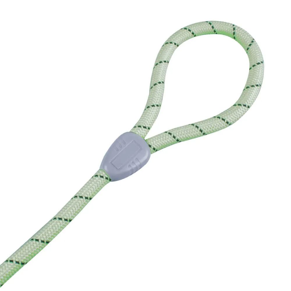 AllPetSolutions Reflective Rope Slip Dog Lead, Green, 140cm