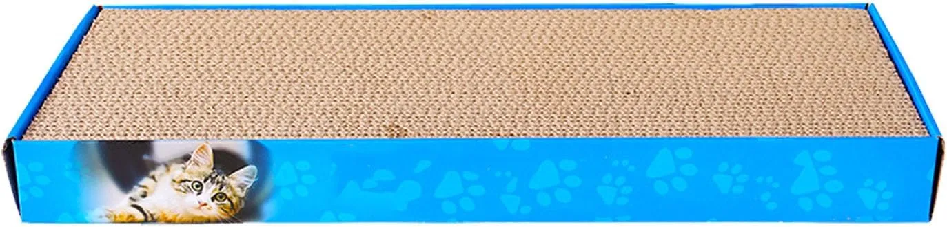 Cat Scratch Pads with Box Double Sided Corrugated Cat Scratching Board for All Cats
