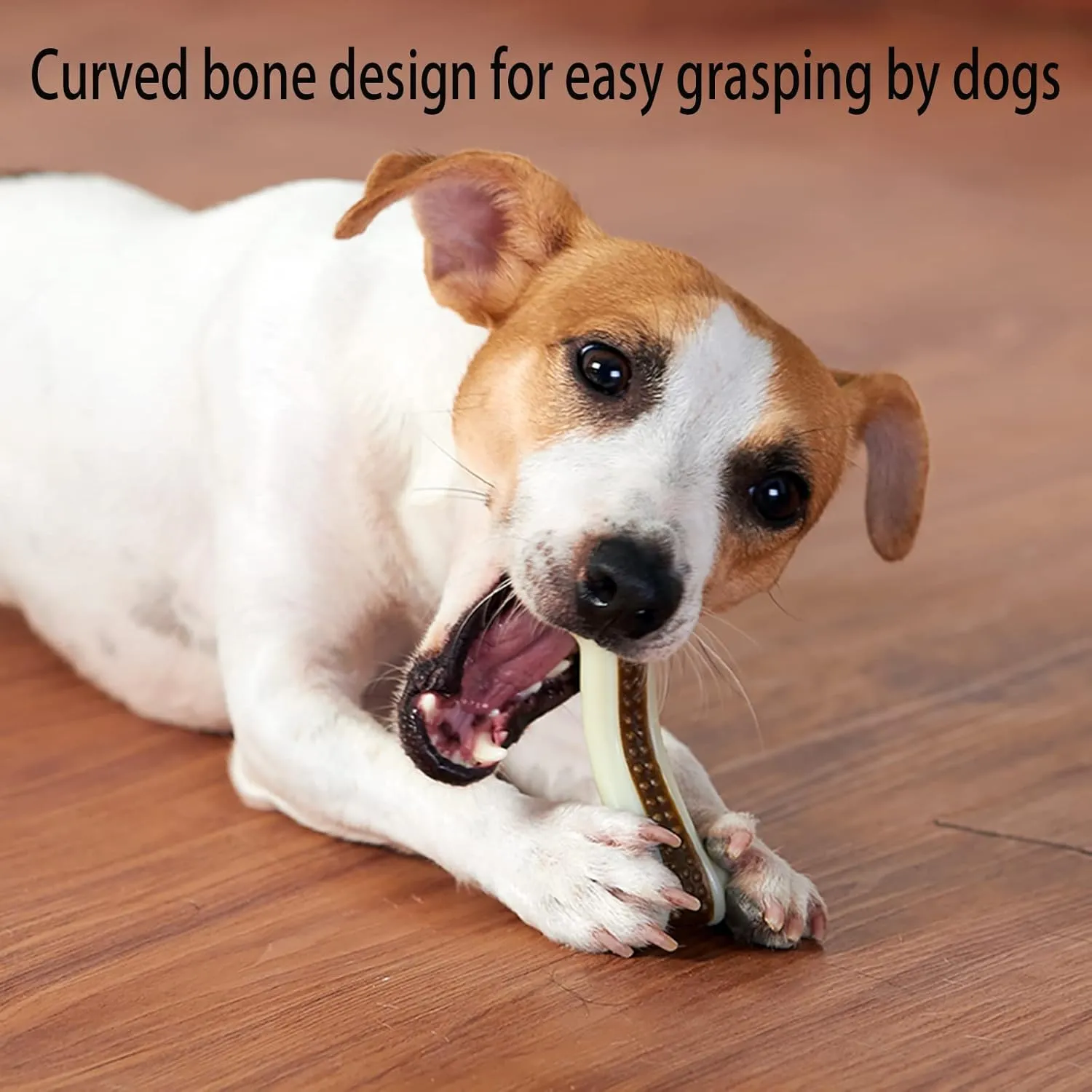 Dog Chew Toys for Aggressive Chewers, 6 Pack L Real Beef Flavor Bones,Indestructible Dog Toys for Large/Medium Breed,Pet NylonToys