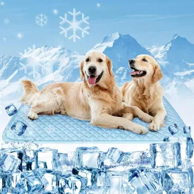 Dog Cooling Mat Thicken Cooling Mat for Dogs Pet Self Cooling Pad Non-Slip Dog Cooling Bed for Indoor & Outdoor Car Seats