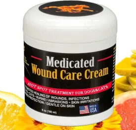 E3 Medicated Hot Spot Cream for Dogs and Cats - Hot Spot Treatment for Dogs, Dog Hot Spot Remedy, Cuts, Wounds - Hotspot Relief - Fast-Acting, Soothing Formula