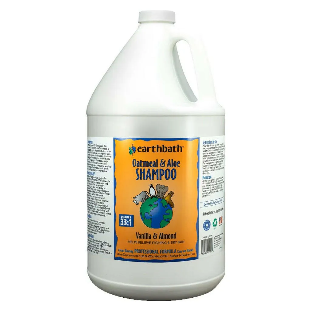 Earthbath Oatmeal & Aloe Vanilla Almond Scented Shampoo for Dogs & Cats