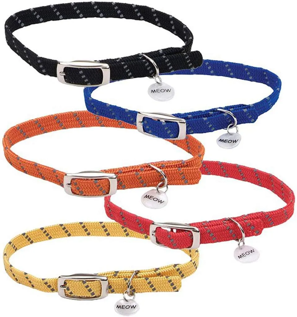 Elasta Cat Reflective Safety Stretch Collar