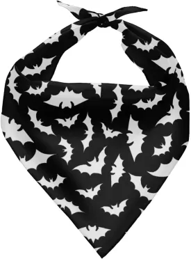 Forchrinse Bat Bandana,Soft Breathable Pet Scarf Halloween Pet Bib Decor Handkerchief for Dogs Cats