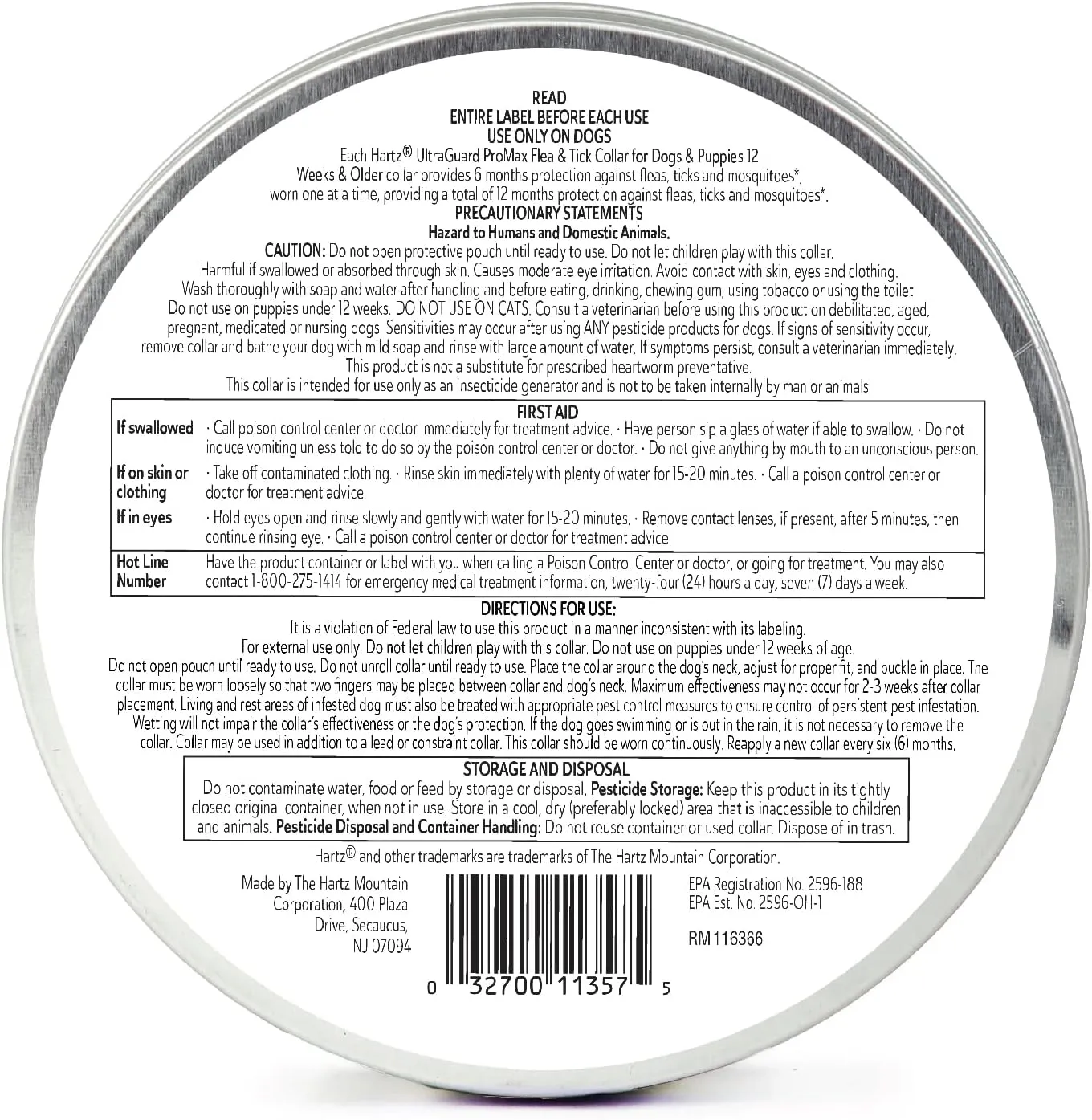 Hartz UltraGuard ProMax Flea & Tick Collar for Dogs I 12 Months Protection I Soft & Comfortable Flea & Tick Prevention I 2 Pack,Gray