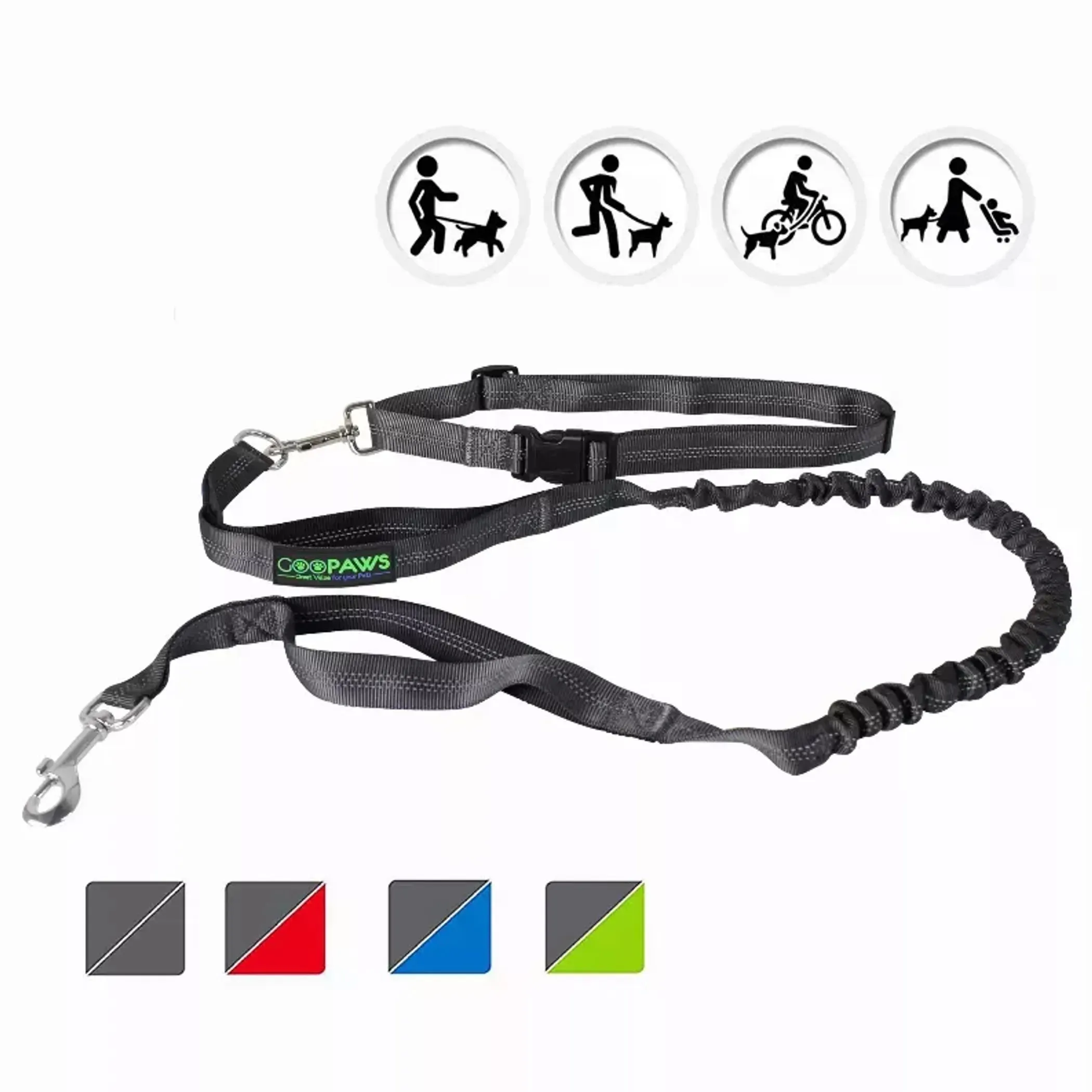 JESPET Hands Free Dog Leash for Running, Walking or Hiking