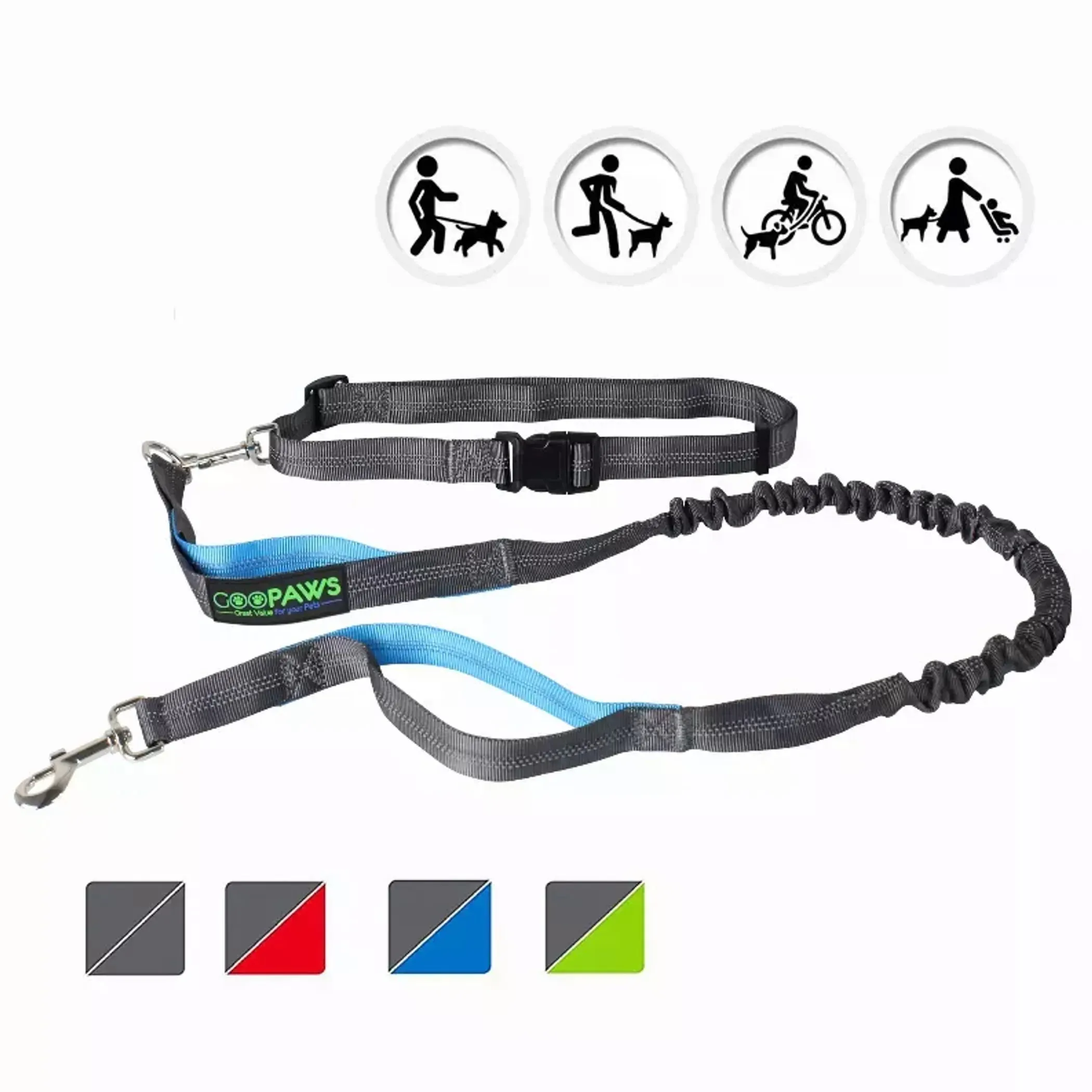 JESPET Hands Free Dog Leash for Running, Walking or Hiking