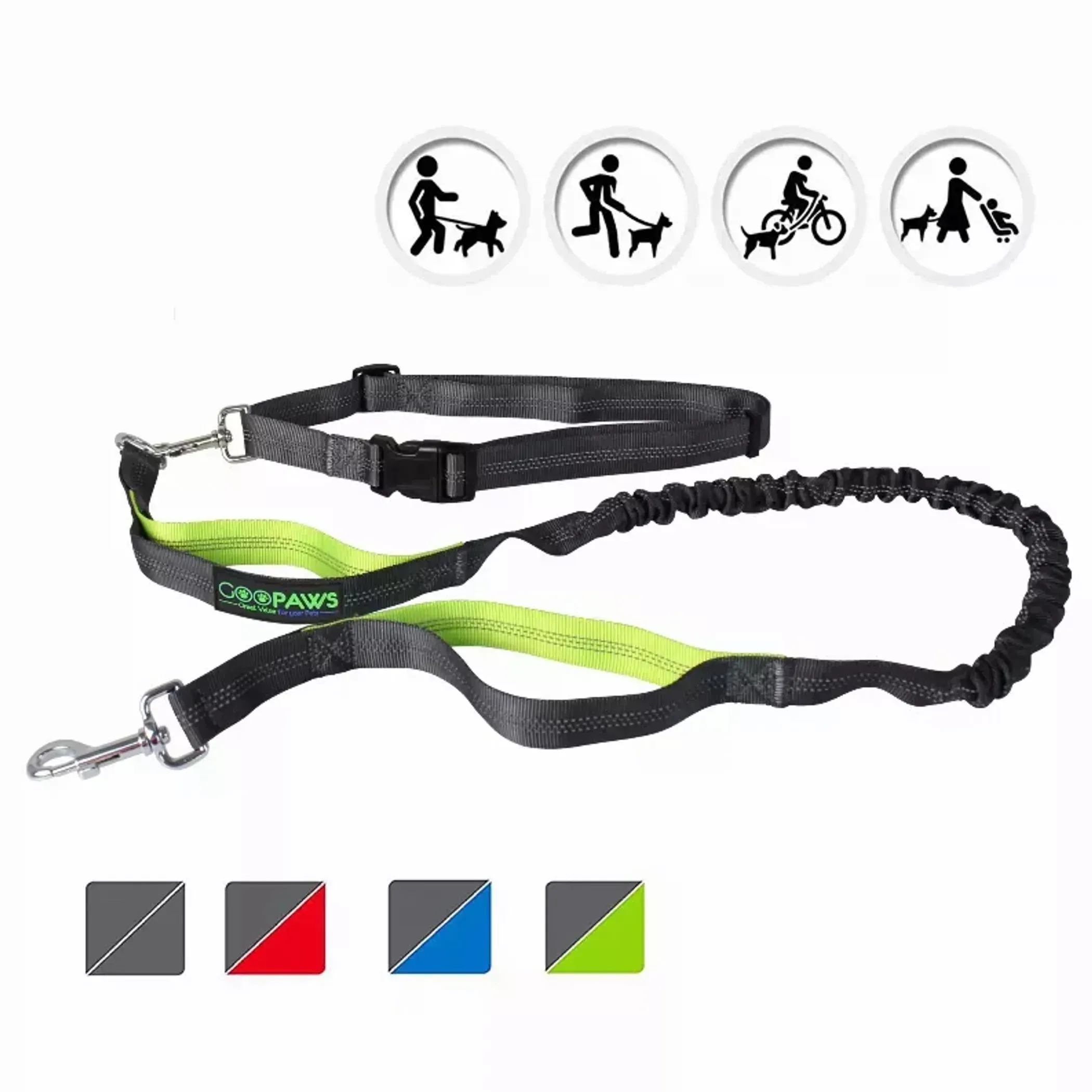JESPET Hands Free Dog Leash for Running, Walking or Hiking