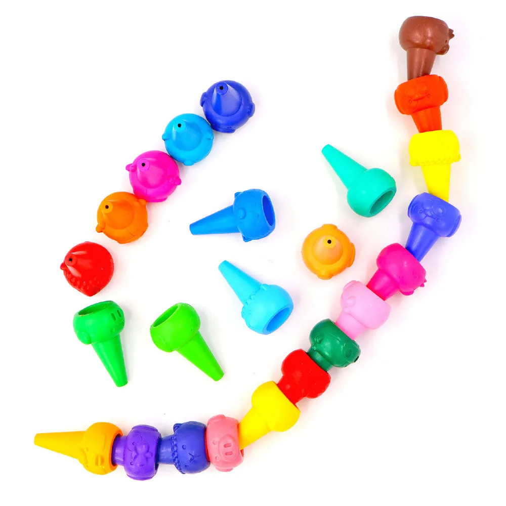 Little Fingers Zoo Buddy Crayons (Set Of 24)