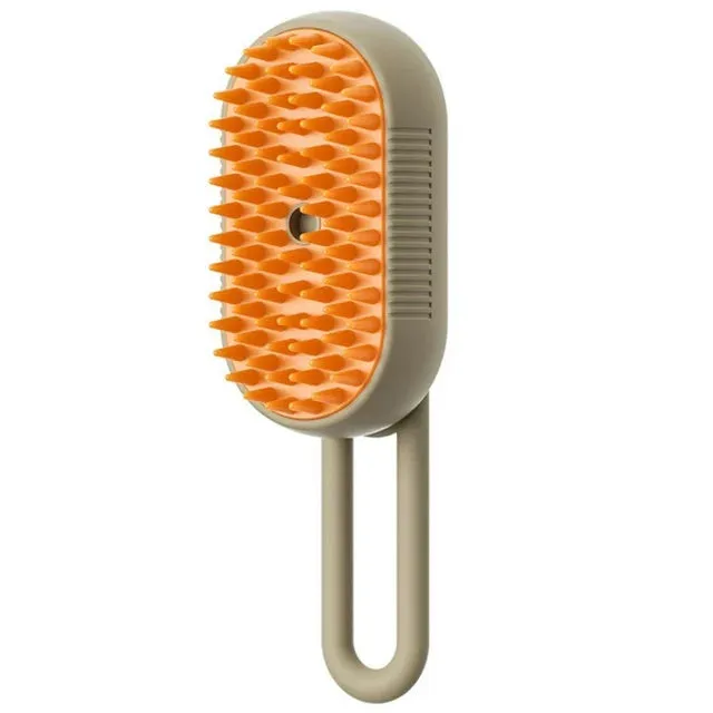 Luxury Cat Grooming Steam Brush 3-in-1 Spa Experience