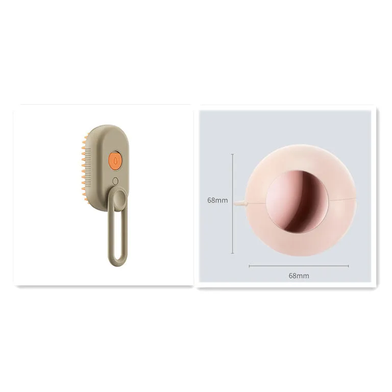 Luxury Cat Grooming Steam Brush 3-in-1 Spa Experience