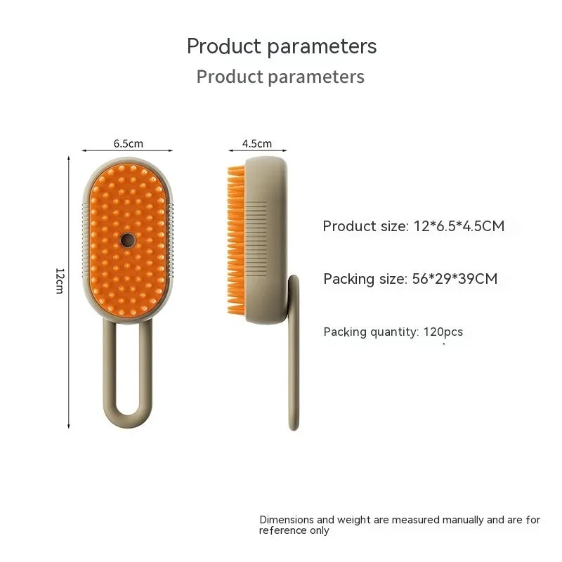 Luxury Cat Grooming Steam Brush 3-in-1 Spa Experience