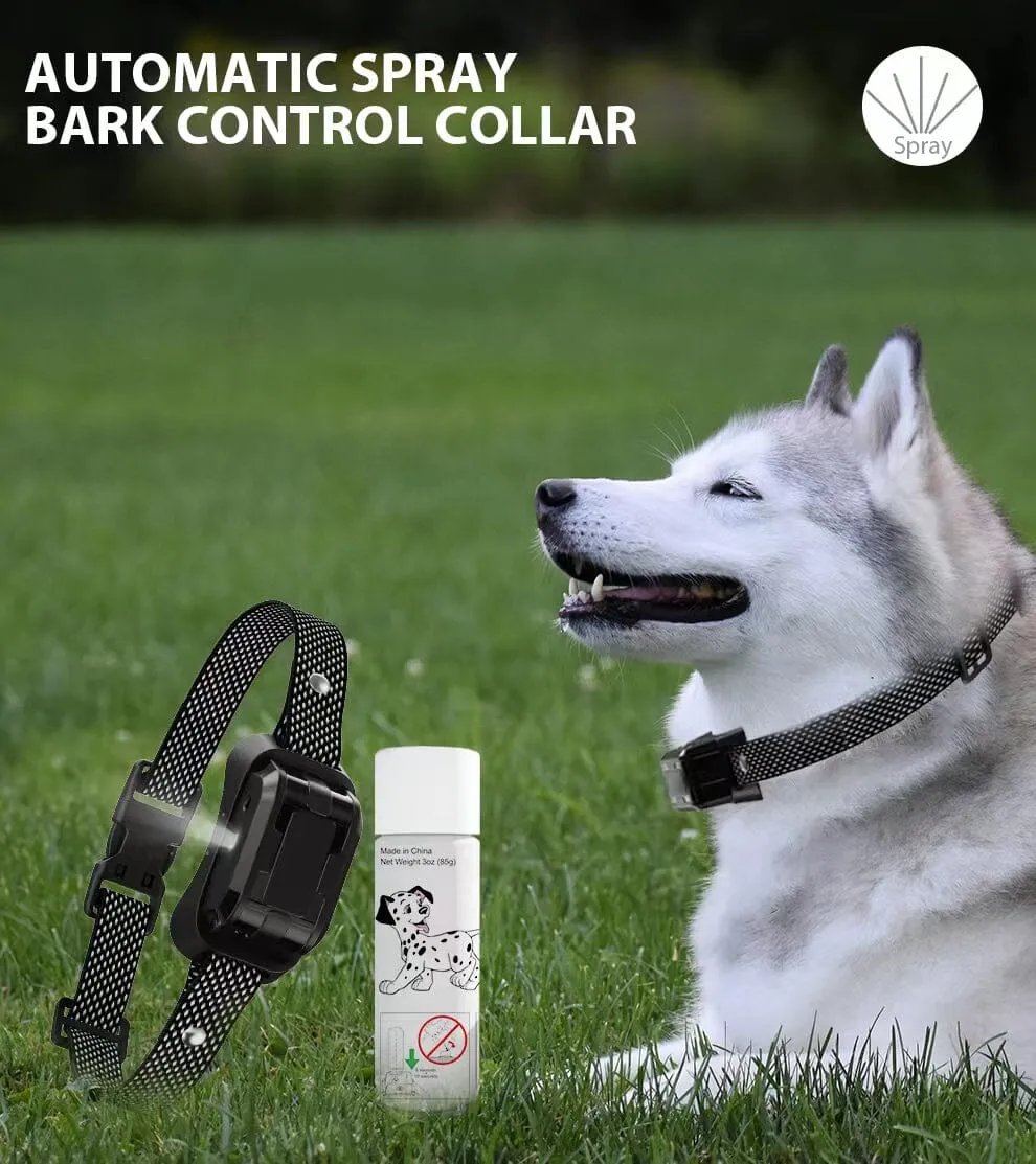 Pet Life ® Bark-Myst 3-Level Sensitivity of Spray and Tone Anti-Bark Dog Collar