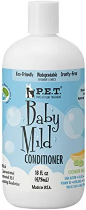 P.E.T. Pure Efficient Treatment Baby Mild - Cucumber Melon Conditioner for Puppies & Kittens - 16 Fl. Oz - Eco-Friendly, Paraben-Free