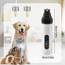 Silent Groom Pro, 2025 New Silent Pet Nail Grinder, Dog Silent Nail Grinder for Dogs Silent Dog Nail Trimmer, Rechargeable USB Charging Electric Pet Nail Grinder Nail File for Pet