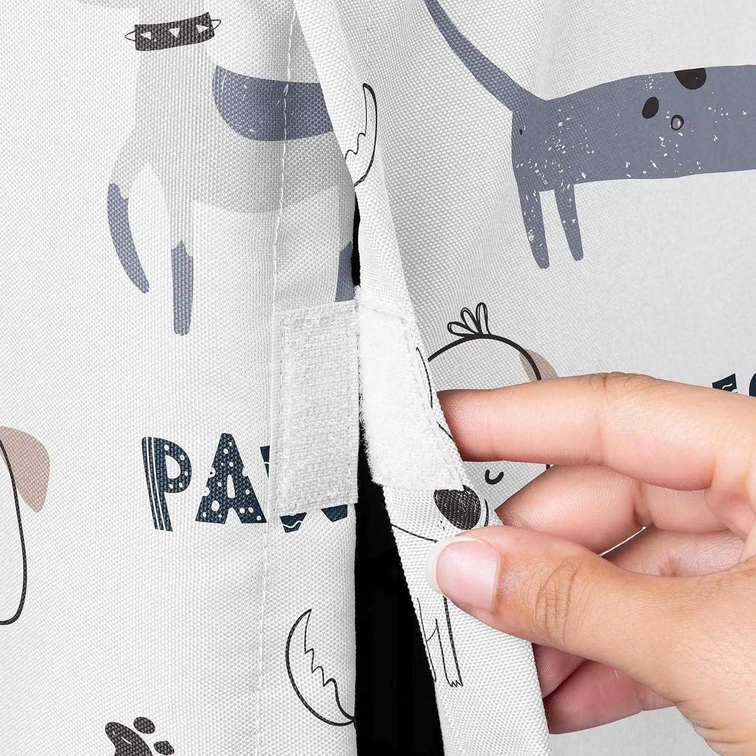 Sweet Jojo Designs 30in. Small/Medium Dog Crate Cover (Cartoon Puppy Print) Pet Cage, Kennel Covers (Neutral, Modern, Bulldog, Wiener Doggy, Paws, Whimsical, Playful, Woof, Dachshund, Blue, Taupe)