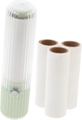 VALICLUD Set Lint Rollers Set for Pet Hair Extra Sticky Adhesive Lint for Clothes Couch Carpet Ergonomic Handle with Refills Compact Portable Pet Hair